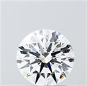 Del inventario de diamantes de laboratorio, 1.55 quilates, Redondo , Color D, claridad VVS2 y certificado IGI