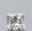 Natural Diamond 0.53 Carats, Princess with  Cut, J Color, VS1 Clarity and Certified by GIA