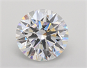 Lab Grown Diamond 4.04 Carats, Round with Ideal Cut, E Color, VVS2 Clarity and Certified by IGI