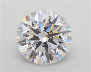 Picture of Lab Grown Diamond 4.04 Carats, Round with Ideal Cut, E Color, VVS2 Clarity and Certified by IGI