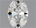 Natural Diamond 0.46 Carats, Oval with  Cut, F Color, VVS1 Clarity and Certified by GIA