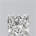 Diamante Natural 1.01 quilates, Princesa , Color G, claridad VVS2 y certificado GIA