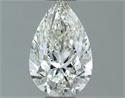 Natural Diamond 1.00 Carats, Pear with  Cut, H Color, IF Clarity and Certified by IGI