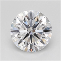 Lab Grown Diamond 1.02 Carats, Round with Ideal Cut, D Color, VVS2 Clarity and Certified by IGI