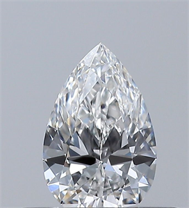 Picture of Natural Diamond 0.30 Carats, Pear with  Cut, F Color, VS2 Clarity and Certified by GIA