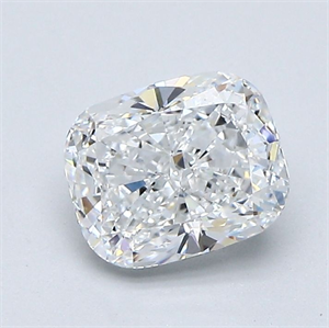 Picture of Natural Diamond 1.28 Carats, Cushion with  Cut, D Color, VVS1 Clarity and Certified by GIA