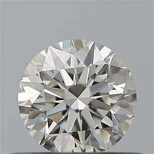 Picture of Natural Diamond 0.42 Carats, Round with Excellent Cut, I Color, VVS1 Clarity and Certified by IGI