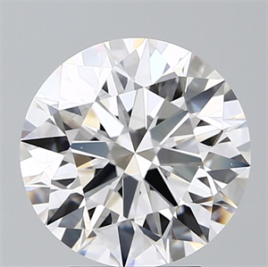 Picture of Lab Grown Diamond 3.78 Carats, Round with Ideal Cut, D Color, VS1 Clarity and Certified by IGI