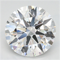Lab Grown Diamond 3.11 Carats, Round with Ideal Cut, D Color, IF Clarity and Certified by IGI
