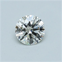 Diamante Natural 0.50 quilates, Redondo , Color J, claridad IF y certificado IGI