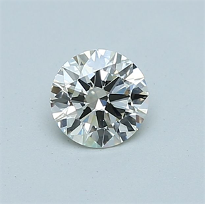 Picture of Natural Diamond 0.50 Carats, Round with Excellent Cut, J Color, IF Clarity and Certified by IGI