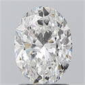 Diamante Natural 1.30 quilates, Ovalado , Color F, claridad SI2 y certificado GIA