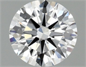 Lab Grown Diamond 1.05 Carats, Round with Ideal Cut, D Color, VS1 Clarity and Certified by IGI