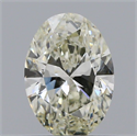 Natural Diamond 0.54 Carats, Oval with  Cut, K Color, VS2 Clarity and Certified by IGI