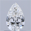Diamante Natural 0.50 quilates, De pera , Color E, claridad SI1 y certificado IGI