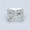 Natural Diamond 0.80 Carats, Radiant with  Cut, J Color, I2 Clarity and Certified by GIA