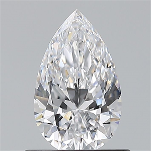 Picture of Natural Diamond 0.70 Carats, Pear with  Cut, D Color, VVS2 Clarity and Certified by GIA