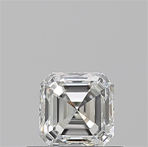 Foto Diamante Natural 0.50 quilates, Asscher , Color I, claridad VVS2 y certificado GIA de