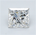 Natural Diamond 1.72 Carats, Princess with  Cut, G Color, VVS2 Clarity and Certified by GIA