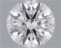 Lab Grown Diamond 3.01 Carats, Round with Ideal Cut, E Color, VS1 Clarity and Certified by IGI