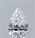 Diamante Natural 0.30 quilates, De pera , Color D, claridad VVS1 y certificado GIA