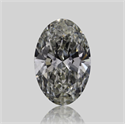 Natural Diamond 0.30 Carats, Oval with  Cut, J Color, SI1 Clarity and Certified by GIA