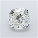 Natural Diamond 0.95 Carats, Cushion with  Cut, K Color, SI2 Clarity and Certified by GIA