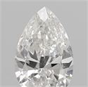 Natural Diamond 0.20 Carats, Pear with  Cut, E Color, SI2 Clarity and Certified by IGI