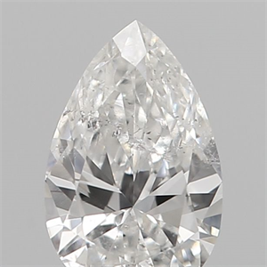 Picture of Natural Diamond 0.20 Carats, Pear with  Cut, E Color, SI2 Clarity and Certified by IGI