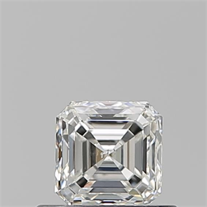 Picture of Natural Diamond 0.52 Carats, Asscher with  Cut, H Color, SI1 Clarity and Certified by GIA