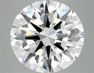 Picture of Lab Grown Diamond 6.13 Carats, Round with Ideal Cut, F Color, VVS2 Clarity and Certified by IGI