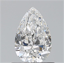Diamante Natural 0.70 quilates, De pera , Color D, claridad VS2 y certificado GIA