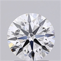 Lab Grown Diamond 1.54 Carats, Round with Ideal Cut, D Color, IF Clarity and Certified by IGI