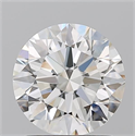 Diamante Natural 1.63 quilates, Redondo , Color I, claridad VVS1 y certificado GIA