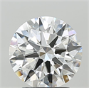 Del inventario de diamantes de laboratorio, 2.60 quilates, Redondo , Color E, claridad VVS2 y certificado IGI
