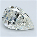 Natural Diamond 4.71 Carats, Pear with  Cut, J Color, VS1 Clarity and Certified by GIA