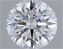 Lab Grown Diamond 1.04 Carats, Round with Ideal Cut, E Color, VVS1 Clarity and Certified by IGI