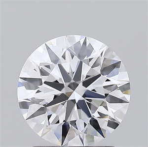 Picture of Lab Grown Diamond 1.51 Carats, Round with Ideal Cut, D Color, VVS2 Clarity and Certified by IGI