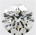 Natural Diamond 0.71 Carats, Round with Excellent Cut, J Color, VVS2 Clarity and Certified by IGI