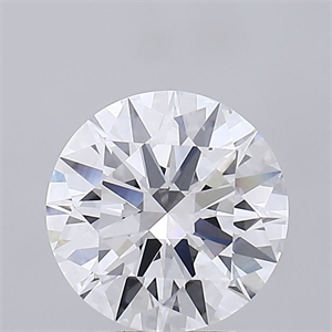 Picture of Lab Grown Diamond 3.56 Carats, Round with Ideal Cut, E Color, VVS2 Clarity and Certified by IGI