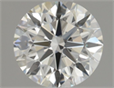 Natural Diamond 0.70 Carats, Round with Excellent Cut, J Color, VVS1 Clarity and Certified by GIA