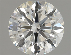 Picture of Natural Diamond 0.70 Carats, Round with Excellent Cut, J Color, VVS1 Clarity and Certified by GIA