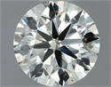 Natural Diamond 0.71 Carats, Round with Excellent Cut, J Color, VS2 Clarity and Certified by IGI