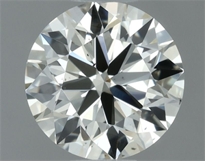 Picture of Natural Diamond 0.71 Carats, Round with Excellent Cut, J Color, VS2 Clarity and Certified by IGI