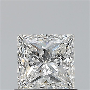 Picture of Natural Diamond 0.75 Carats, Princess with  Cut, G Color, VVS1 Clarity and Certified by GIA