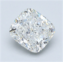 Diamante Natural 1.52 quilates, Del cojín , Color H, claridad VS2 y certificado GIA