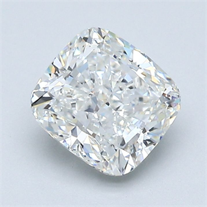 Foto Diamante Natural 1.52 quilates, Del cojín , Color H, claridad VS2 y certificado GIA de