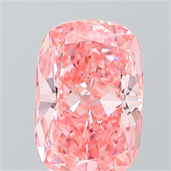 Picture of Lab Grown Diamond 2.05 Carats, CUSHION MODIFIED with  Cut, Fancy Vivid Pink Color, VS2 Clarity and Certified by IGI