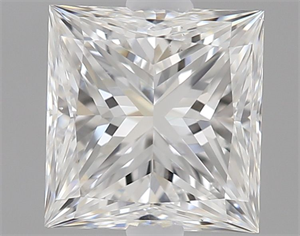 Foto Diamante Natural 0.50 quilates, Princesa , Color F, claridad SI1 y certificado GIA de