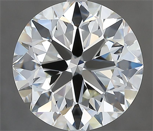 Picture of Natural Diamond 4.00 Carats, Round with Excellent Cut, I Color, VS1 Clarity and Certified by IGI